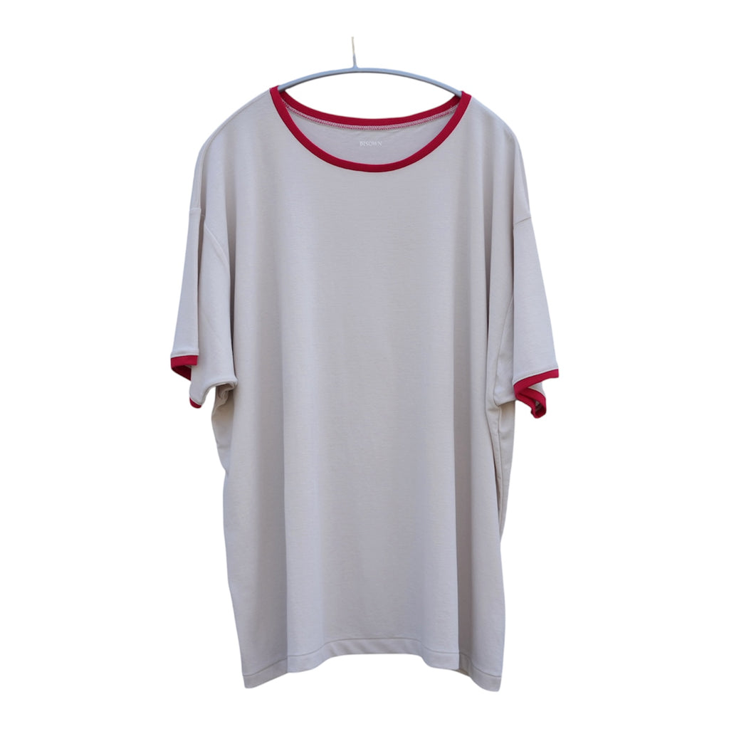 BISOWN (ビソウン) / PIMA MOKLODI RINGER TEE STONE × RED
