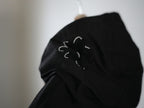 NOMA RHYTHM TEXTILE (ノーマ) / FLOWER EMBROIDERY HOODED COAT black