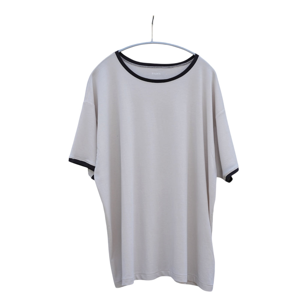 BISOWN (ビソウン) / PIMA MOKLODI RINGER TEE STONE × BROWN