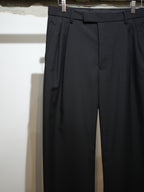 mando (マンド) wool mohair 2-tuck semi-wide pants