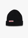 Observe (オブサーブ) / Ribbed knit Label Beanie