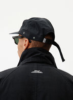 Observe (オブサーブ) / Crinkle Nylon logo cap Black