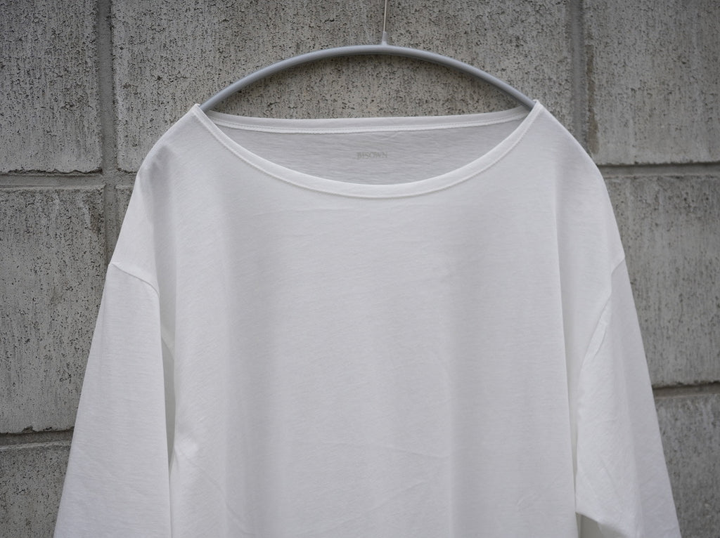 BISOWN (ビソウン) / 120/2 COTTON CREWNECK TEE WHITE