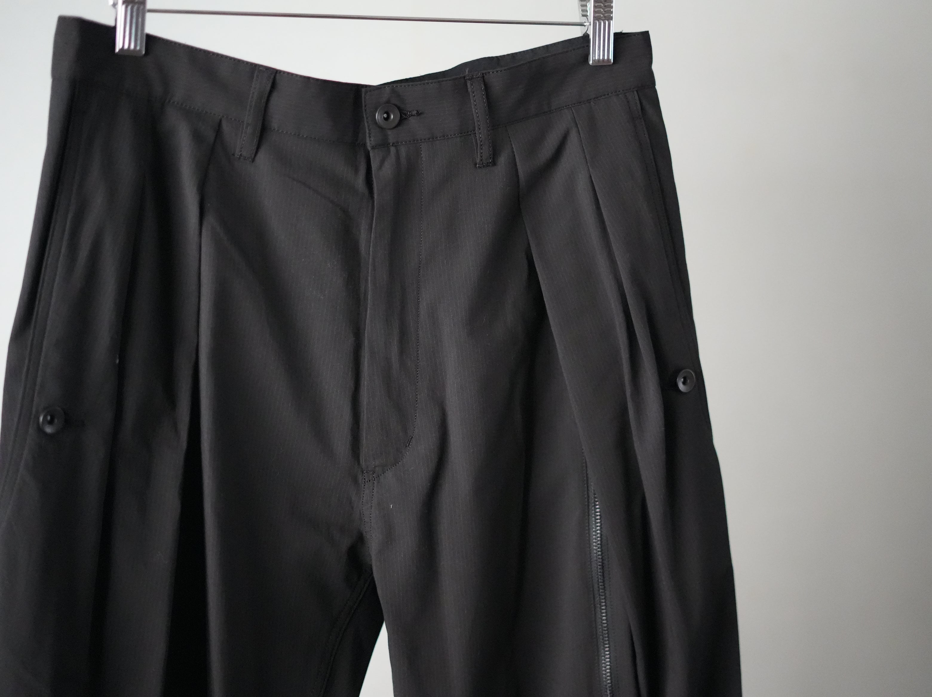 ensou (エンソウ) / Parachue Pants a.Black stripe