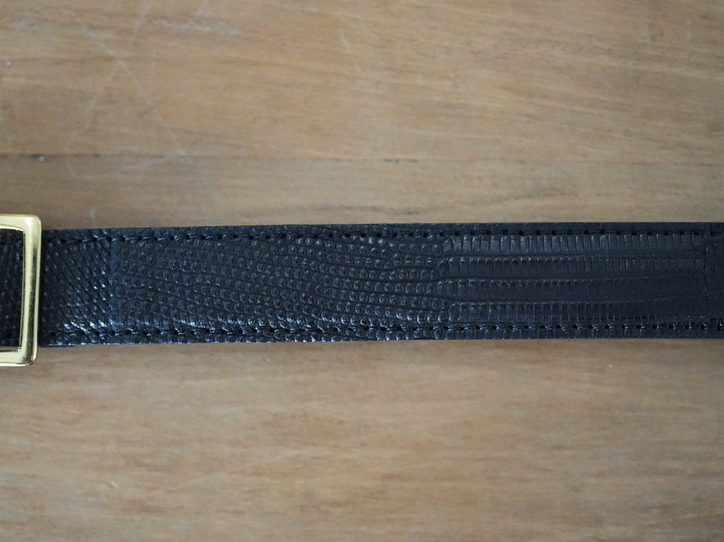 BISOWN ( ビソウン ) / LIZARD CLASSIC SQUARE BELT BLACK