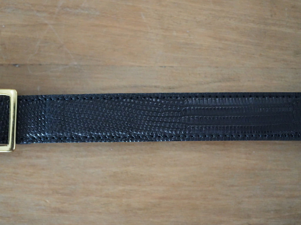 BISOWN ( ビソウン ) / LIZARD CLASSIC SQUARE BELT BLACK