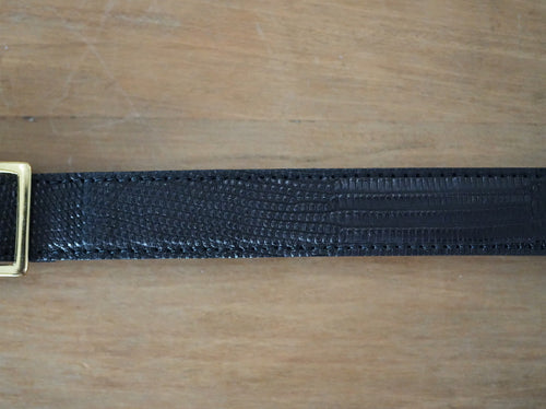 BISOWN ( ビソウン ) / LIZARD CLASSIC SQUARE BELT BLACK