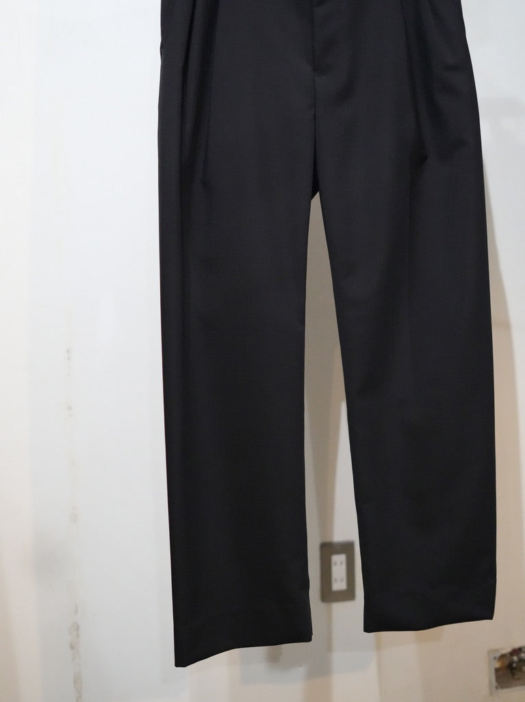 mando (マンド) wool mohair 2-tuck semi-wide pants