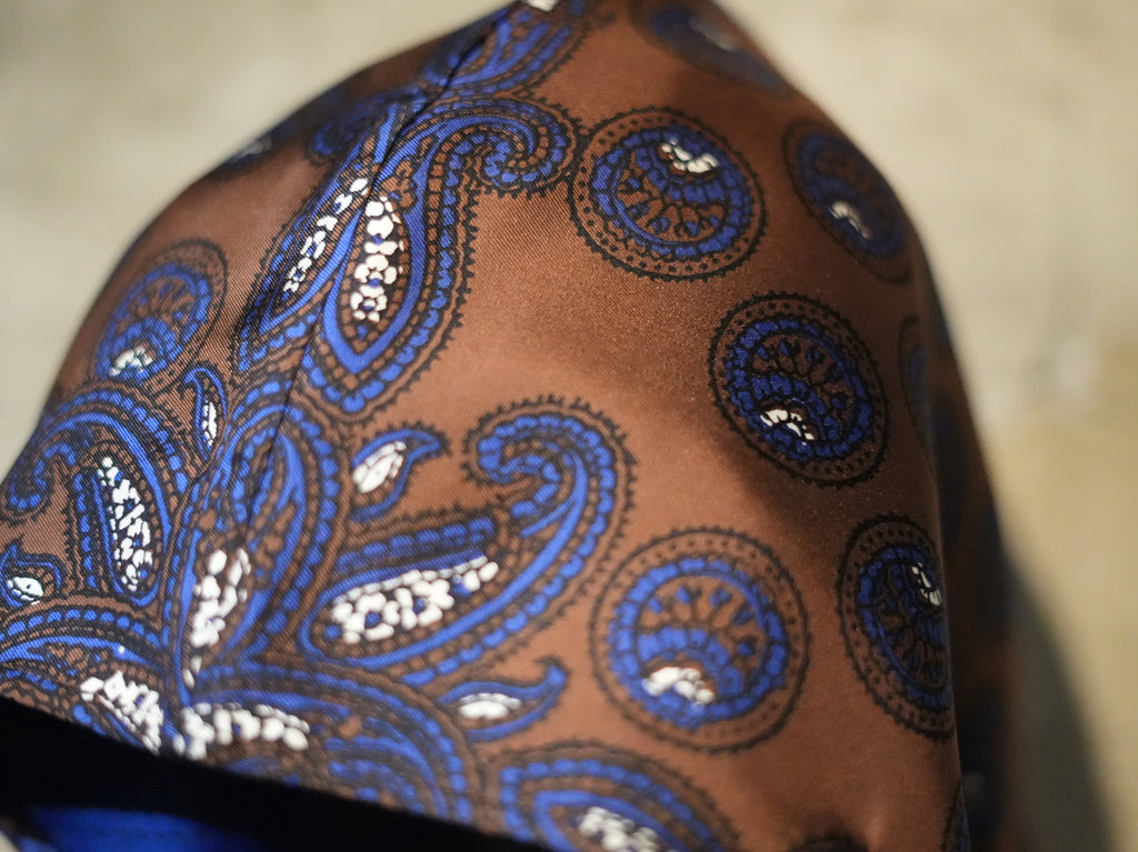 NOMA RHYTHM TEXTILE (ノーマ) / PAISLEY SILK HOODY SCARF