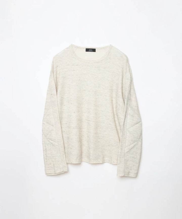 ensou. D-shaped Ling Sleeve Tee a.Oatmeal