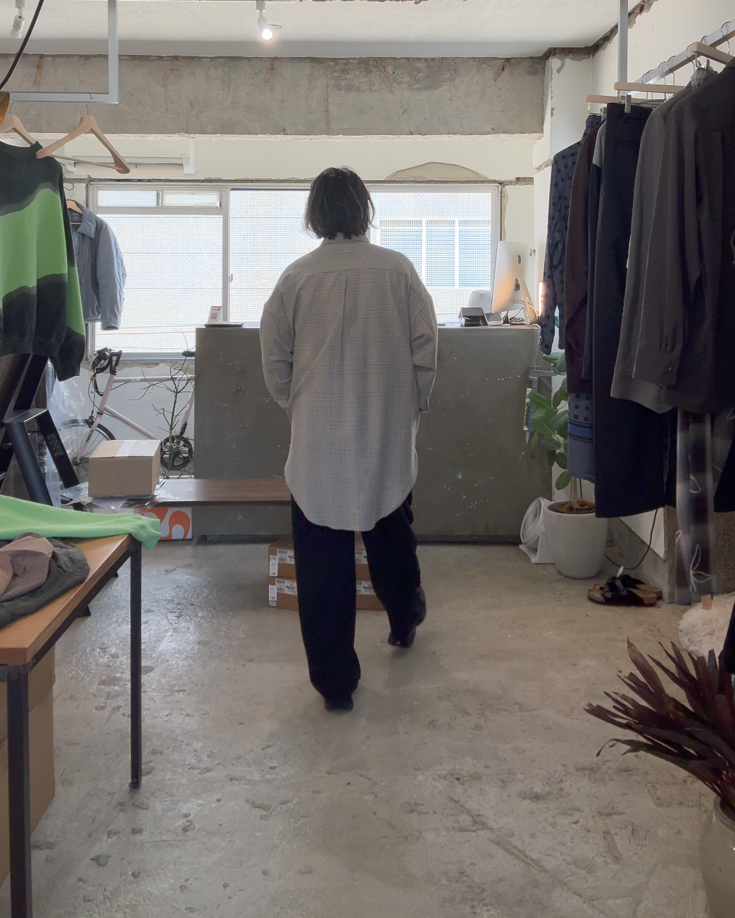 ensou. (エンソウ) / Whale Work Shirts a Olive Plaid