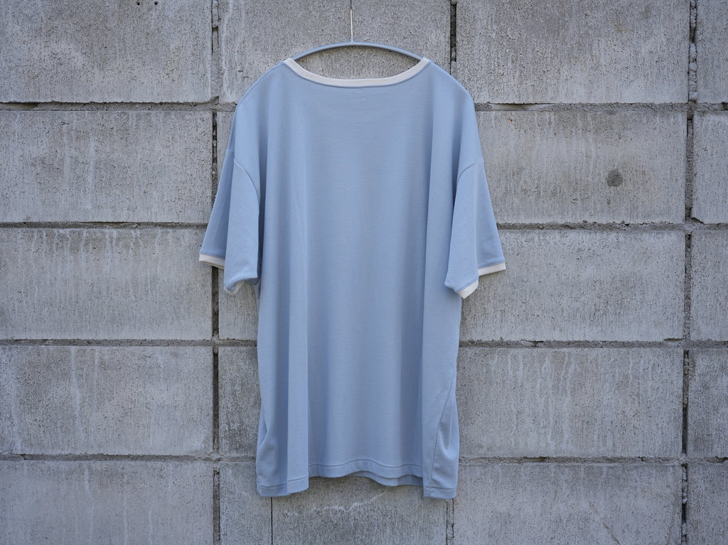 BISOWN (ビソウン) / PIMA MOKLODI RINGER TEE BLUE× WHITE