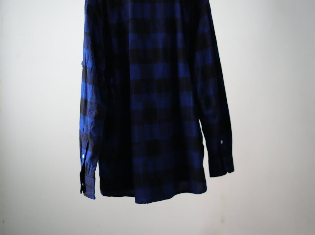 NOMA RHYTHM TEXTILE (ノーマリズムテキスタイル) / IKAT CHECK REGULAR COLLAR SHIRT
