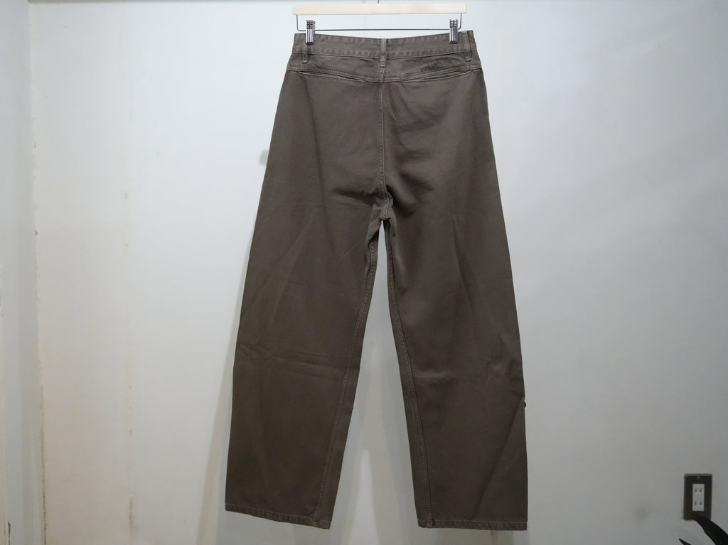 Observe (オブサーブ) / Twisted cambia denim pants Taupe