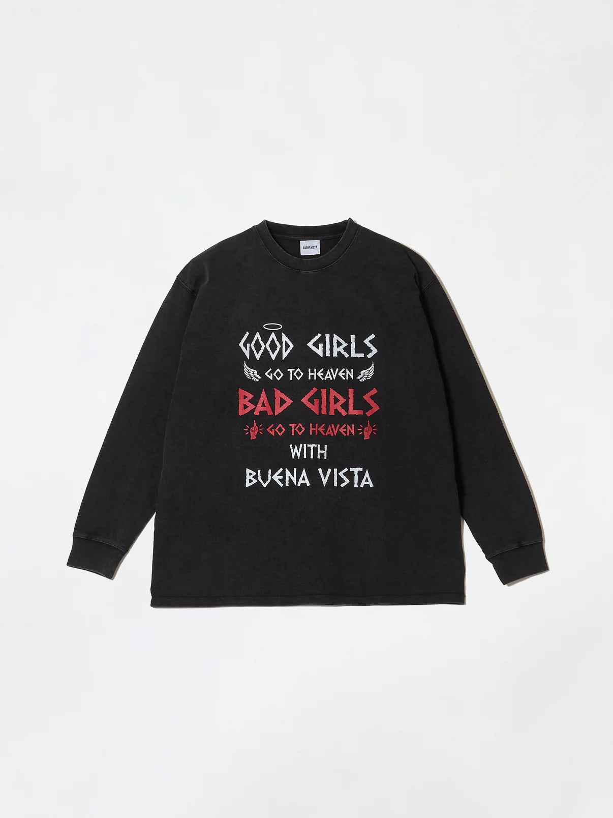 BUENA VISTA (ブエナビスタ) / Good girl bad girl pigment L/S tee