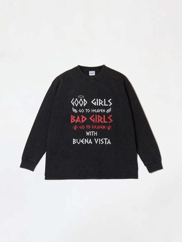 BUENA VISTA Good girl bad girl pigment L/S tee