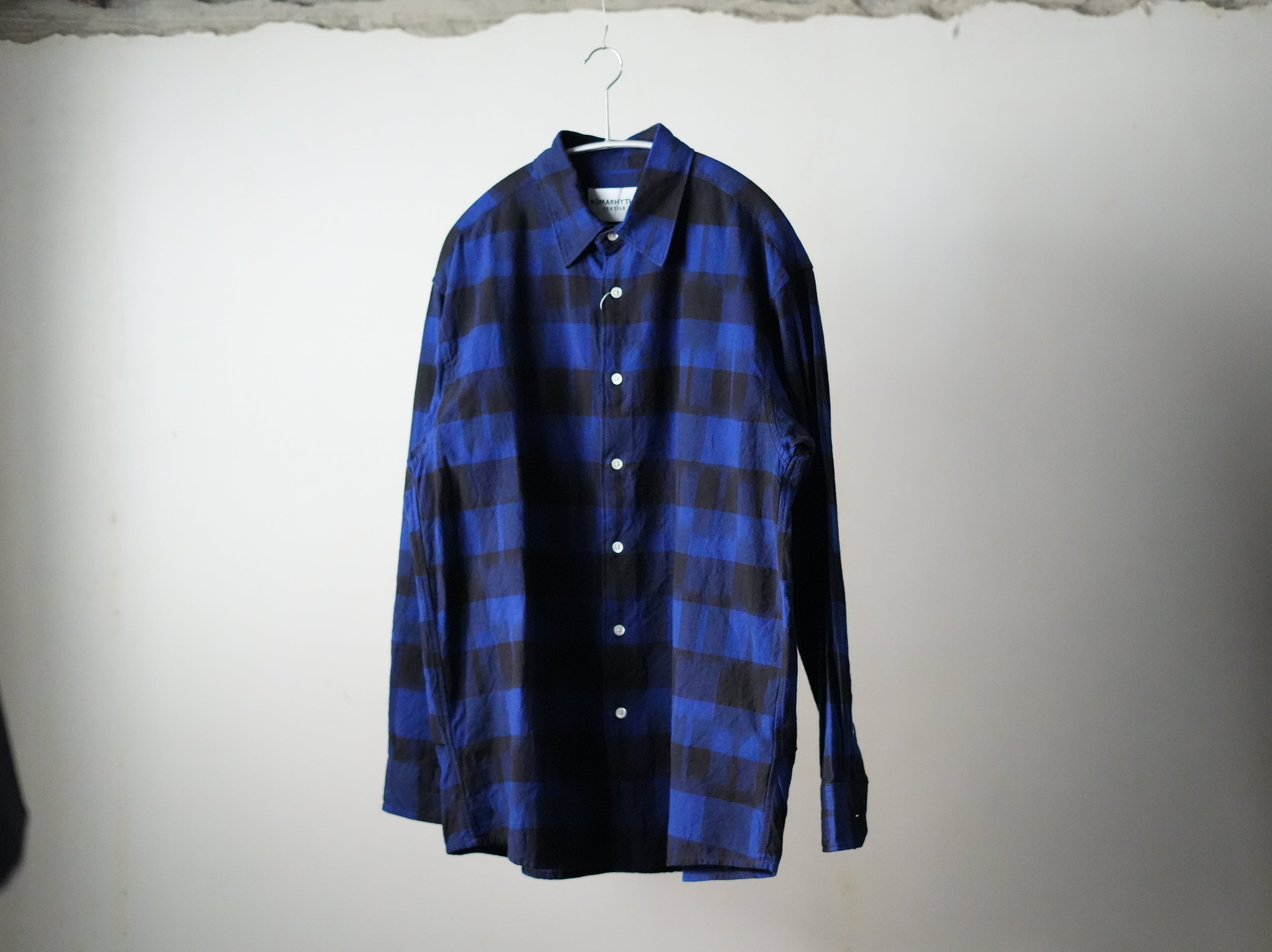 NOMA RHYTHM TEXTILE (ノーマリズムテキスタイル) / IKAT CHECK REGULAR COLLAR SHIRT