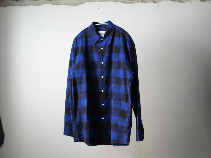 NOMA RHYTHM TEXTILE IKAT CHECK REGULAR COLLAR SHIRT 2