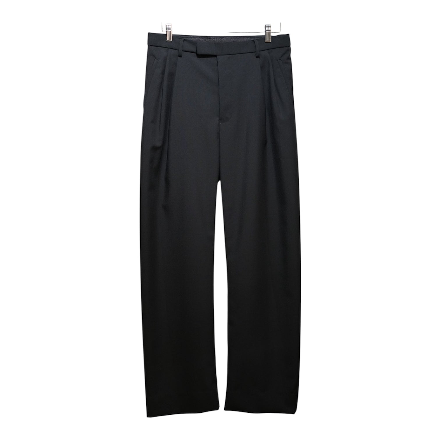 mando (マンド) wool mohair 2-tuck semi-wide pants