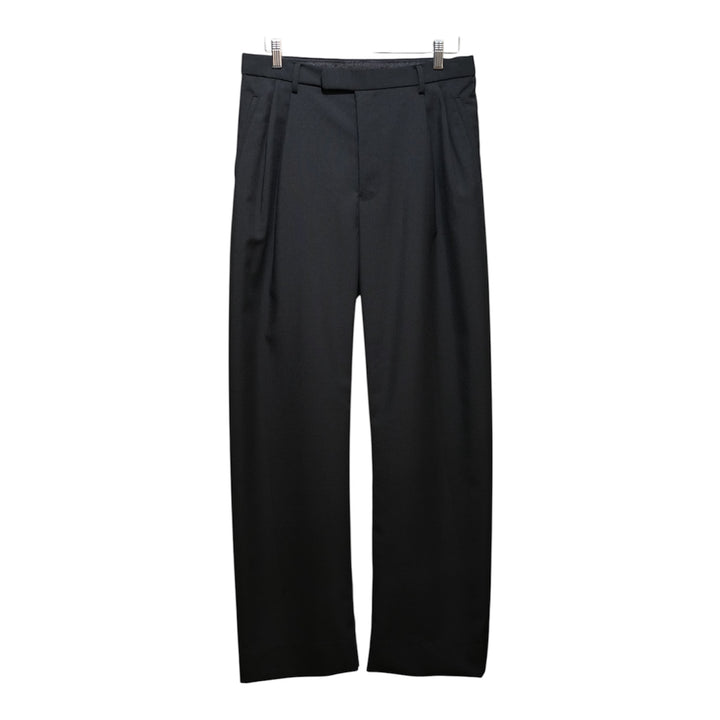 mando wool mohair 2-tuck semi-wide pants