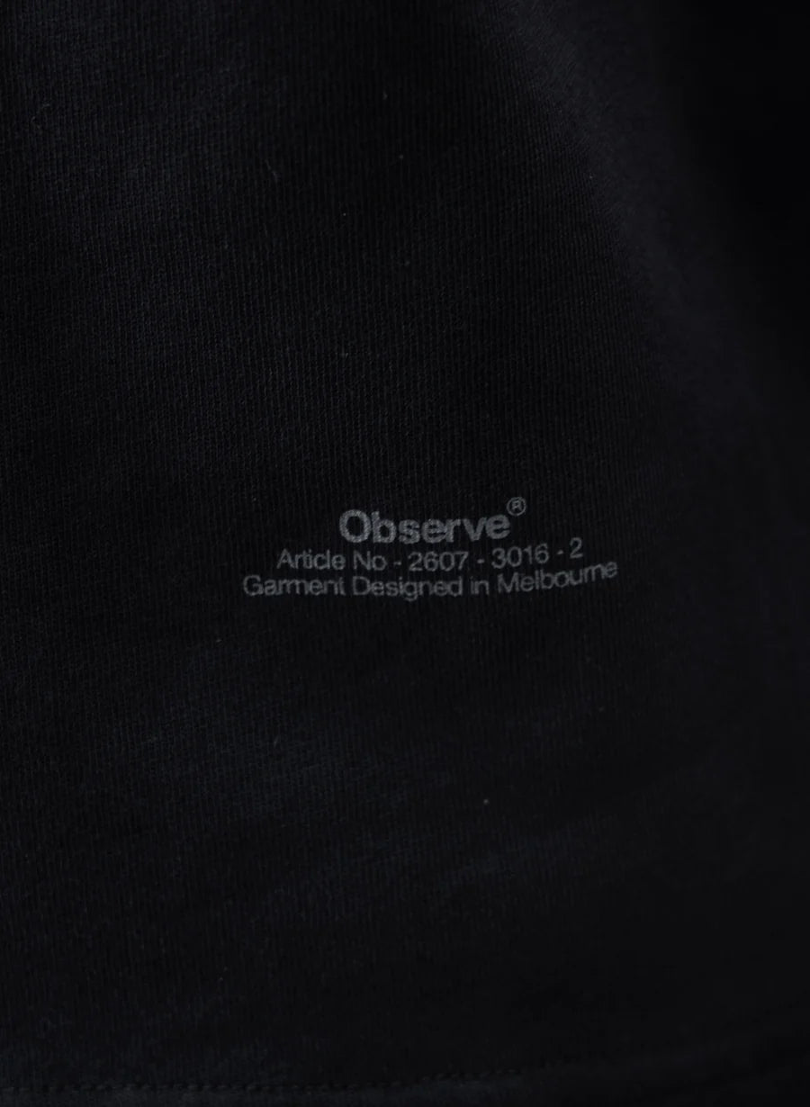 Observe (オブサーブ) / Raglan T-shirts Black