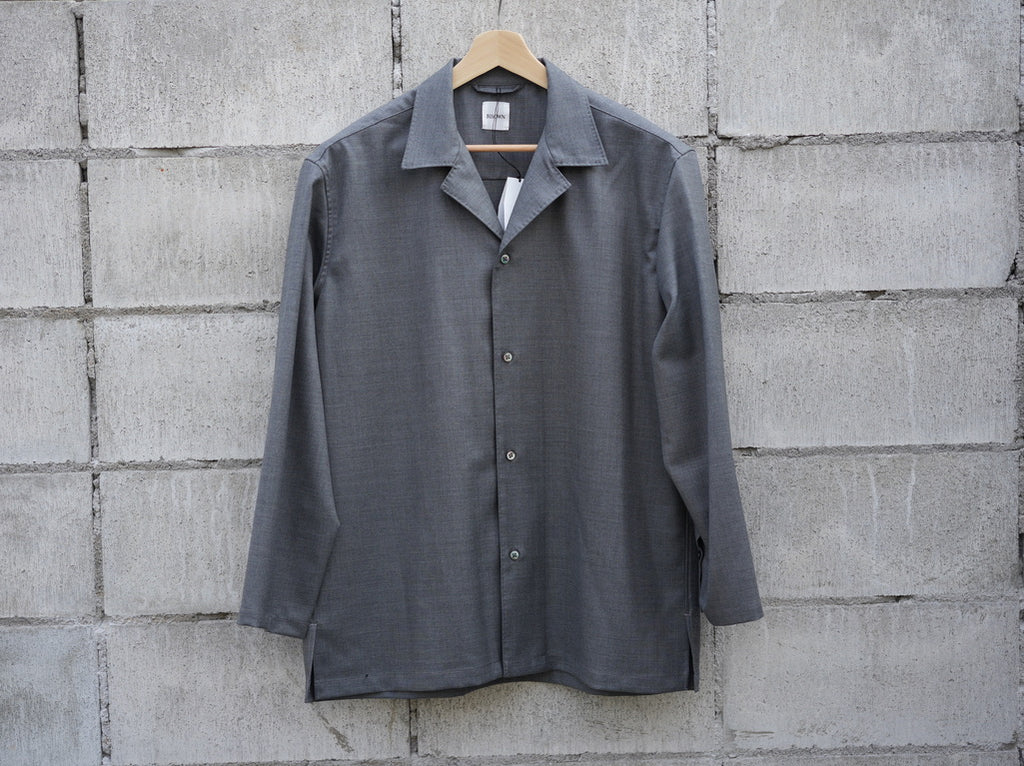 BISOWN ( ビソウン ) / BRITISH CLASSIC WOOL STITCH SHIRTS GRAY