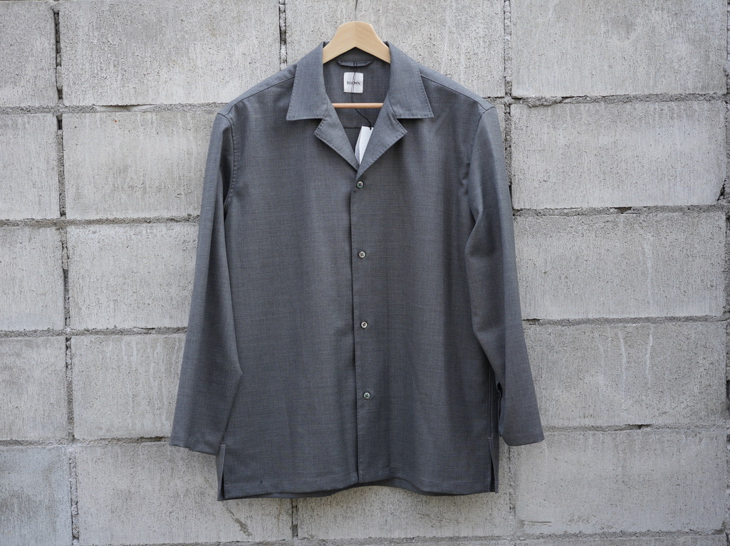 BISOWN ( ビソウン ) / BRITISH CLASSIC WOOL STITCH SHIRTS GRAY