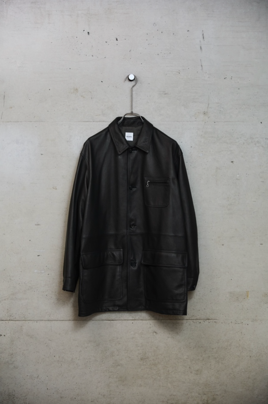BISOWN ( ビソウン ) / LUMB LEATHER HUNTING JACKET BLACK