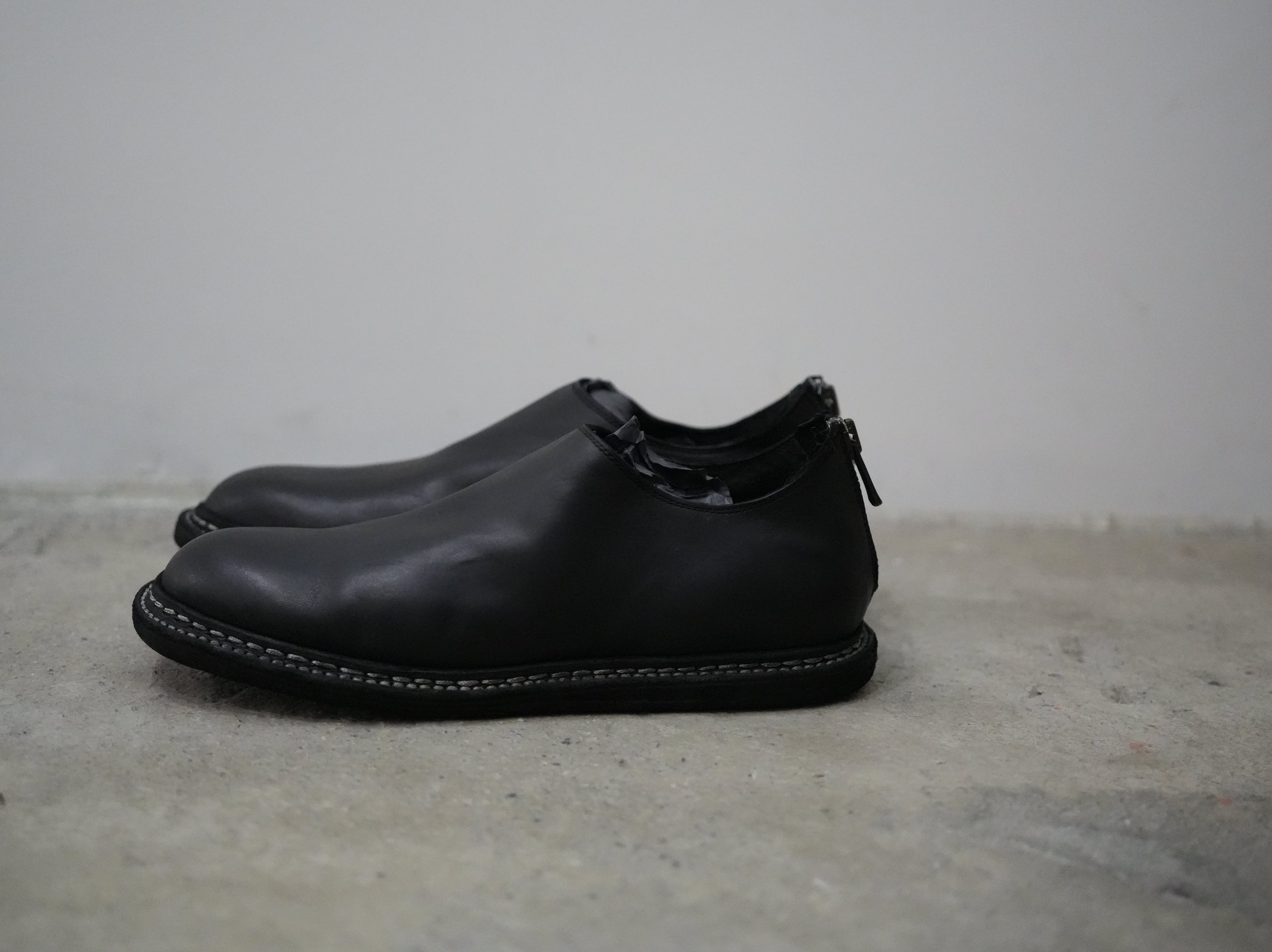 GUIDI (グイディ) / バックジップスリッポン  BACK ZIP SHOES 9900_N HORSE FULLGRAIN