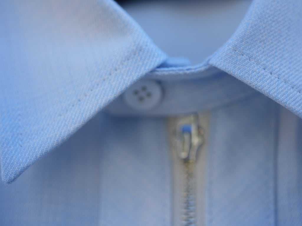 ensou. ( エンソウ ) / Half-zip shirts Sonic Blue
