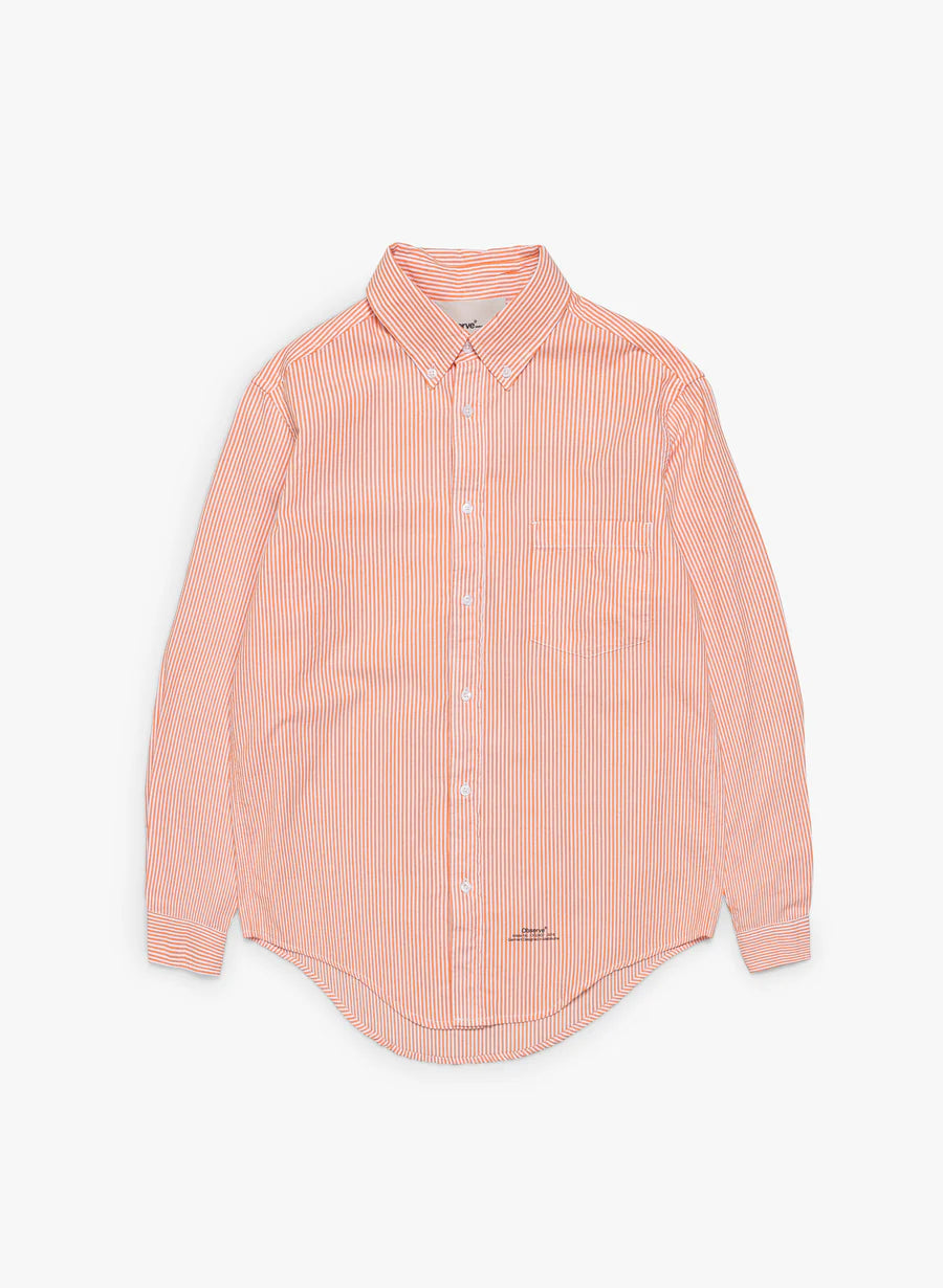 Observe (オブサーブ) / Pinstripe oxford Shirts Orange