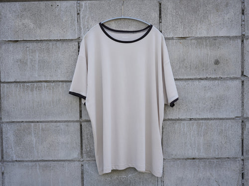 BISOWN (ビソウン) / PIMA MOKLODI RINGER TEE STONE × BROWN