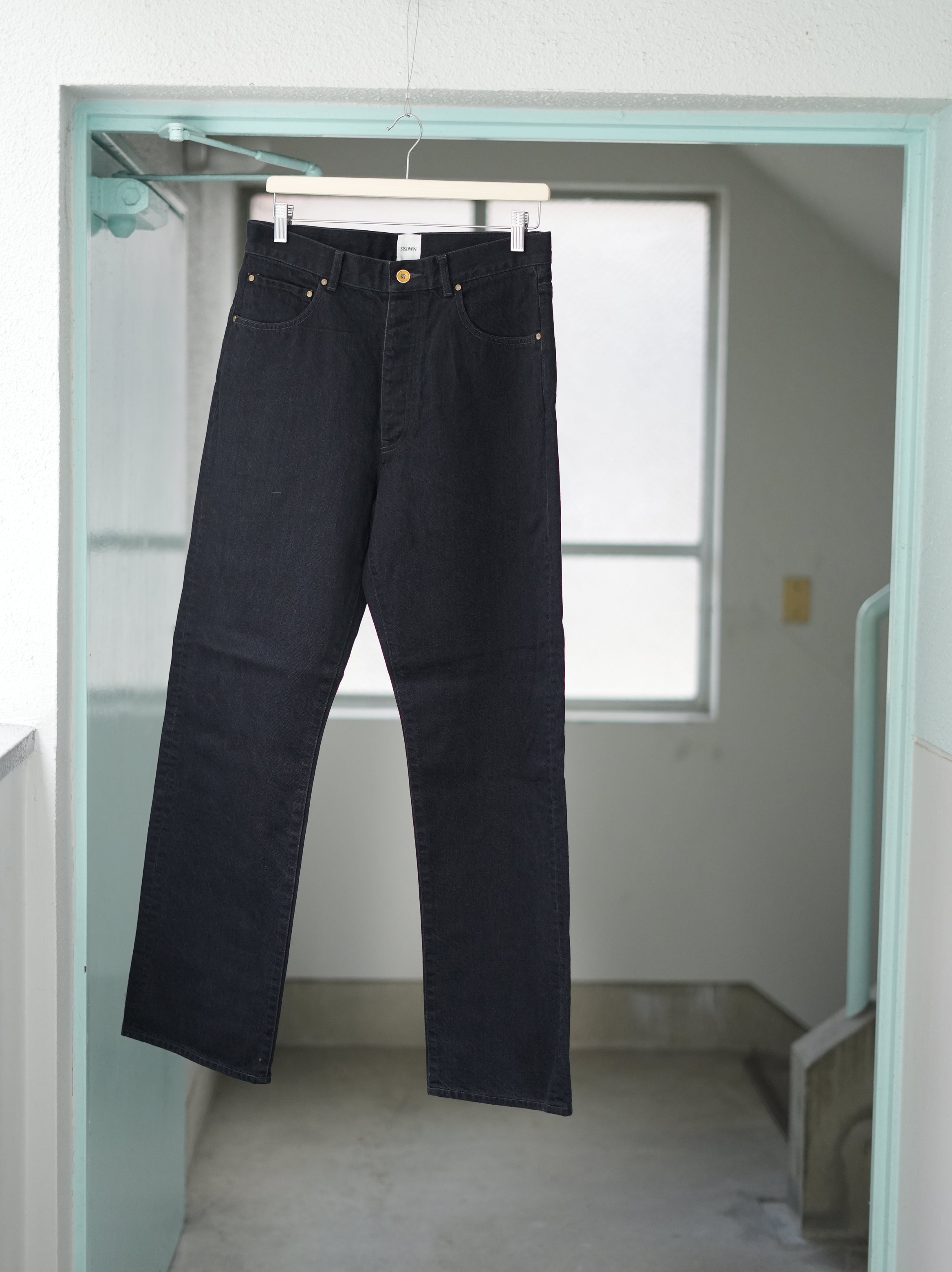 BISOWN (ビソウン) / CO/HE PURE STRAIGHT DENIM W BLK