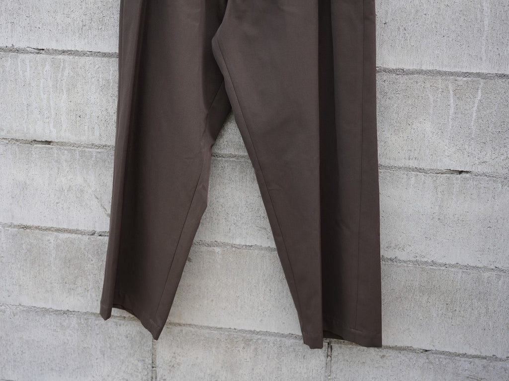 BISOWN ( ビソウン ) / WOOL COTTON BELTED PANTS KHAKI