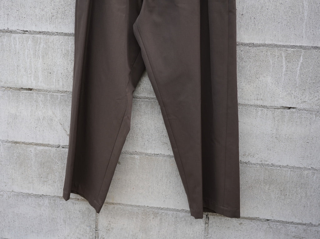 BISOWN ( ビソウン ) / WOOL COTTON BELTED PANTS KHAKI