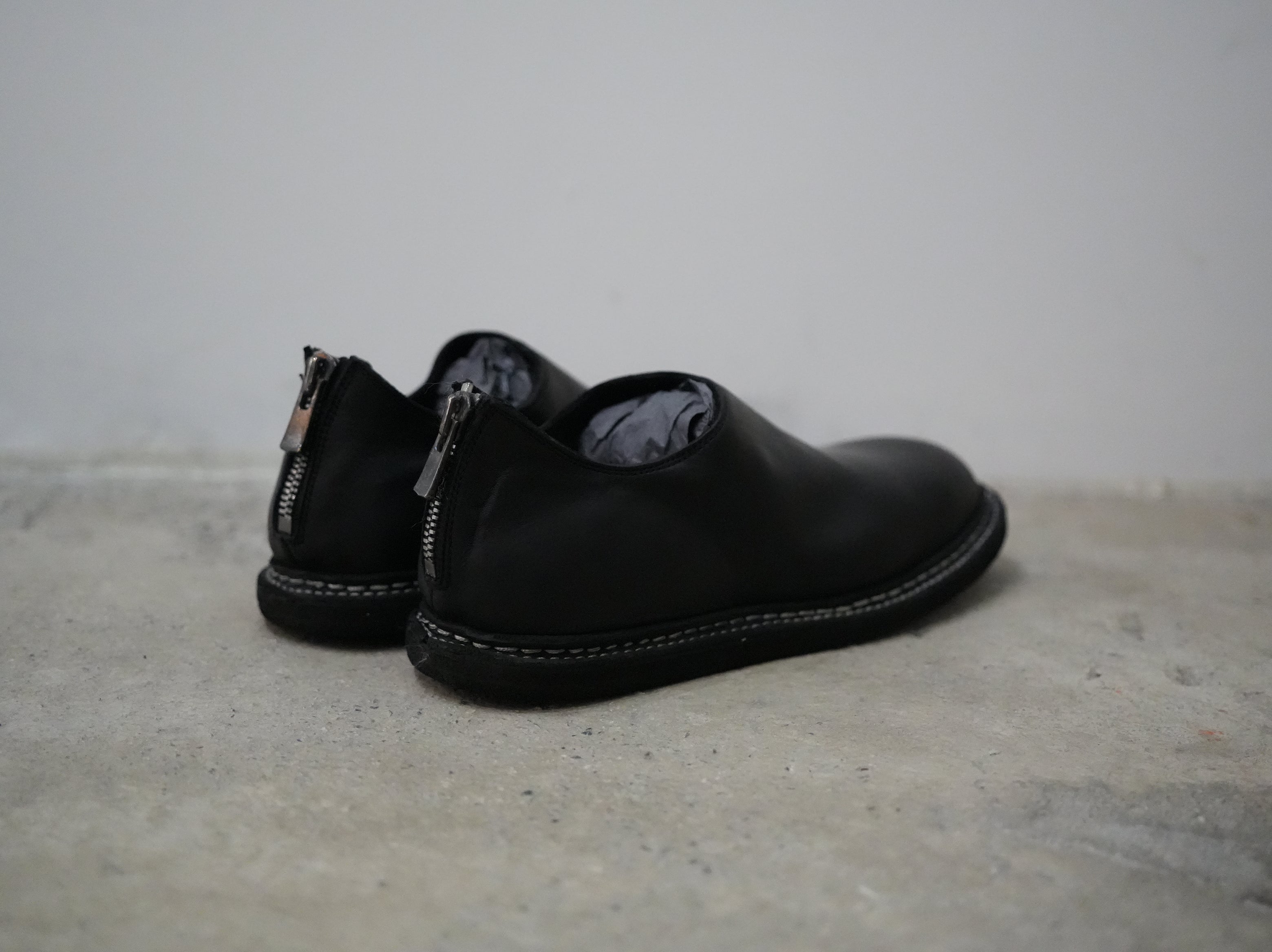 GUIDI (グイディ) / バックジップスリッポン  BACK ZIP SHOES 9900_N HORSE FULLGRAIN