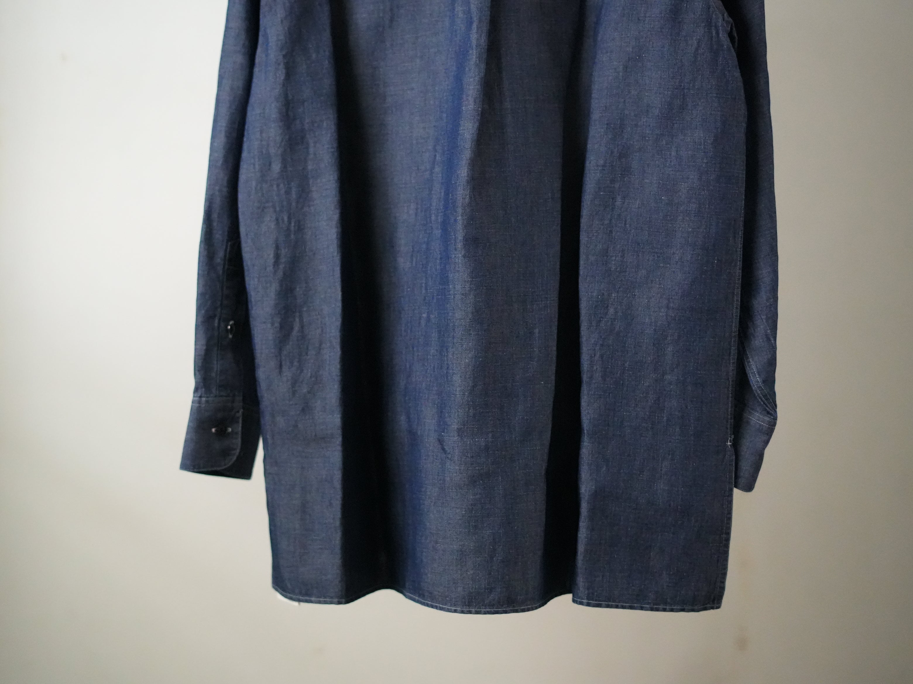 BISOWN (ビソウン) / COTTON LINEN CAMBRAY SHIRTS Dark Indigo