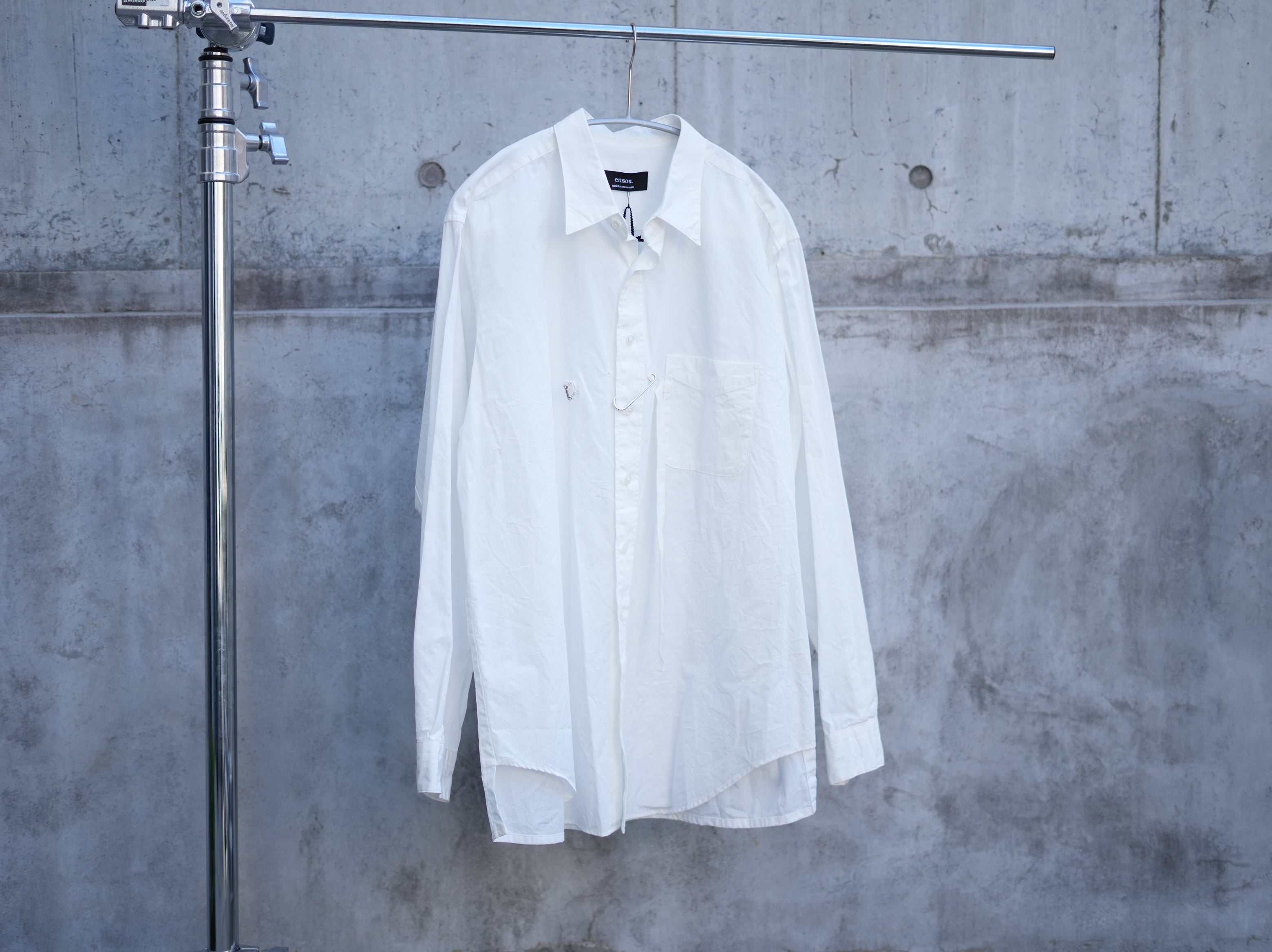 ensou. (エンソウ) / Ribbon Shirts a.white