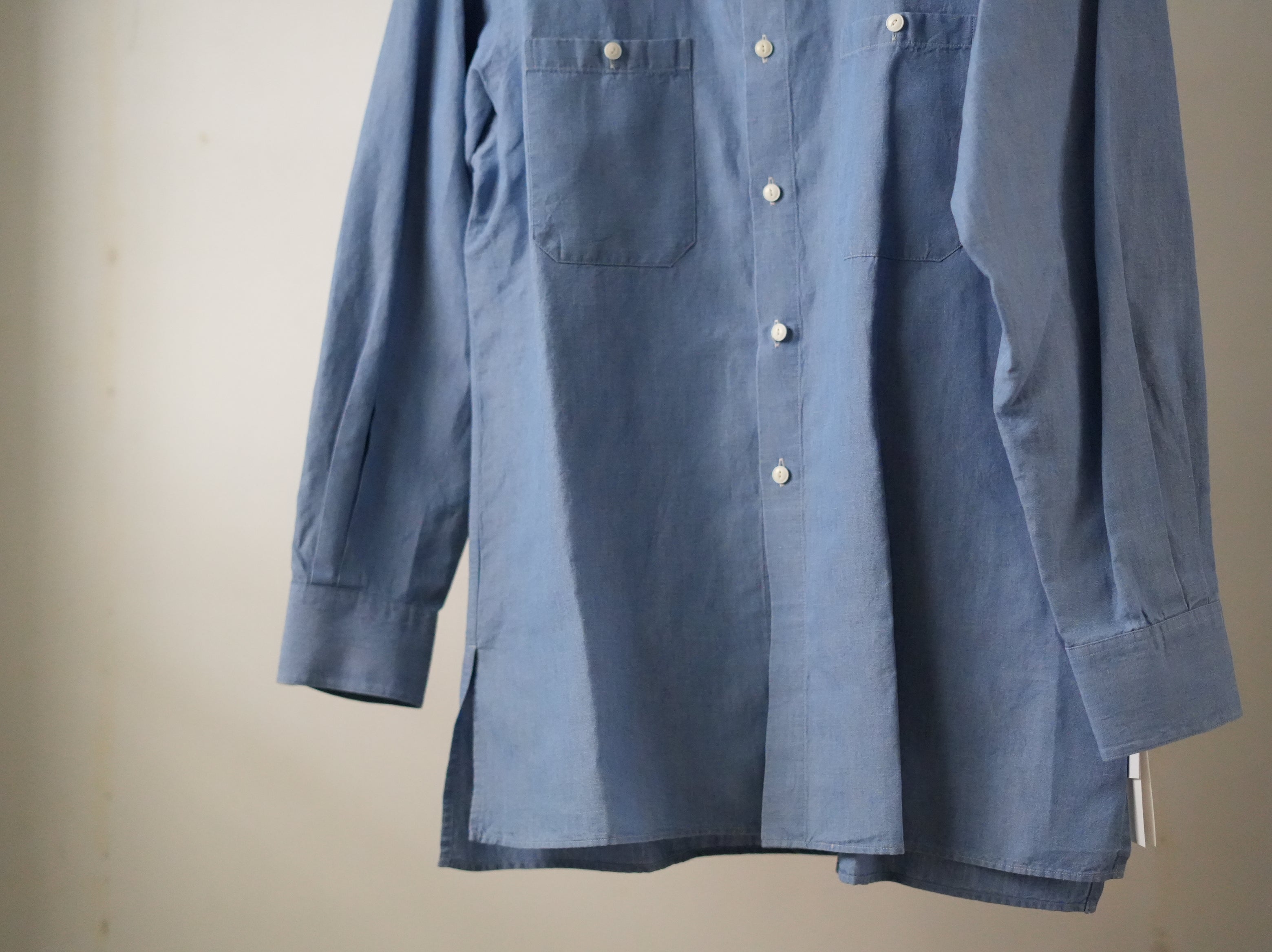BISOWN ビソウン コットンリネン シャンブレーシャツ Light Indigo