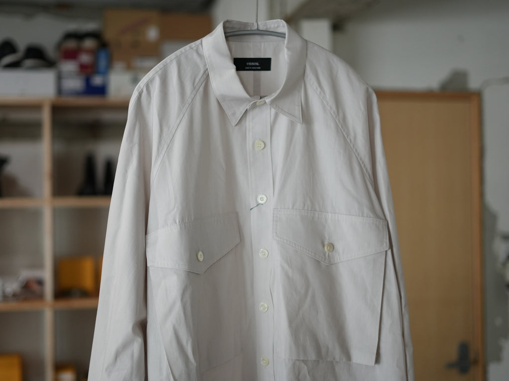 ensou. (エンソウ) / Big Raglan-Sleeve shirts Beige
