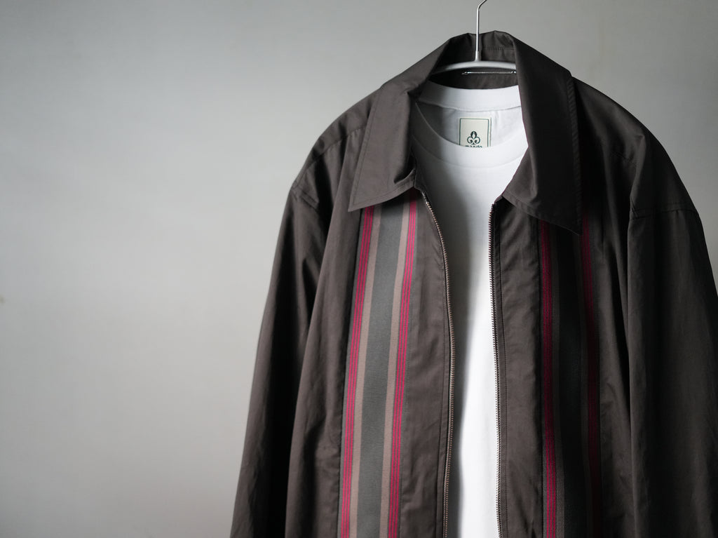 mando (マンド) / Front Zip Rib Panel Shirt
