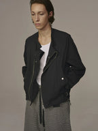 ensou. (エンソウ) / Long Zip Racing Jacket Black