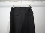 ensou. (エンソウ) / Double Front Derby Pants a. Black