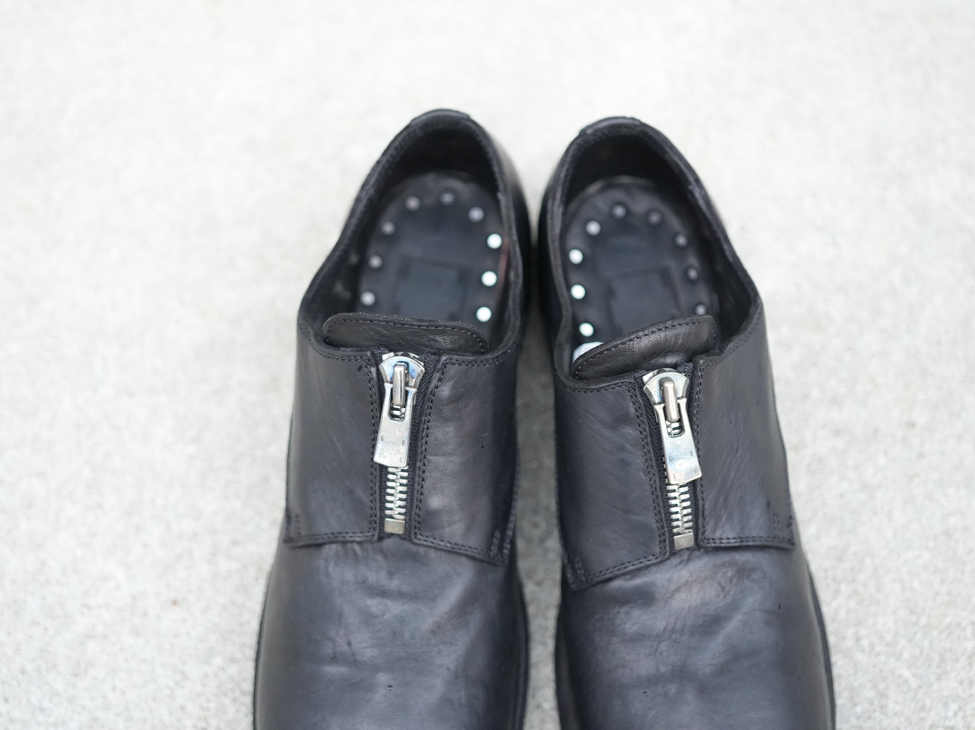 GUIDI (グイディ) / フロントジップダービー Frnot Zip Derby GR01 HORSE FULLGRAIN
