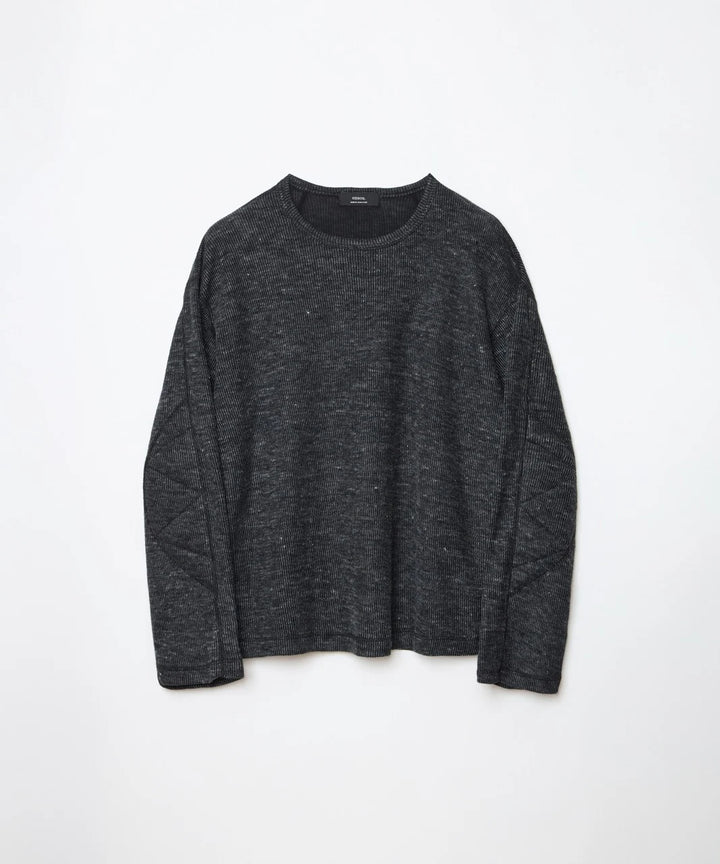 ensou. D-shaped Long Sleeve Tee a.Black