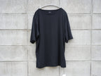 BISOWN (ビソウン) / 120/2 COTTON CREWNECK TEE BLACK
