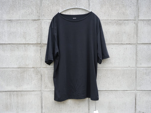 BISOWN (ビソウン) / 120/2 COTTON CREWNECK TEE BLACK