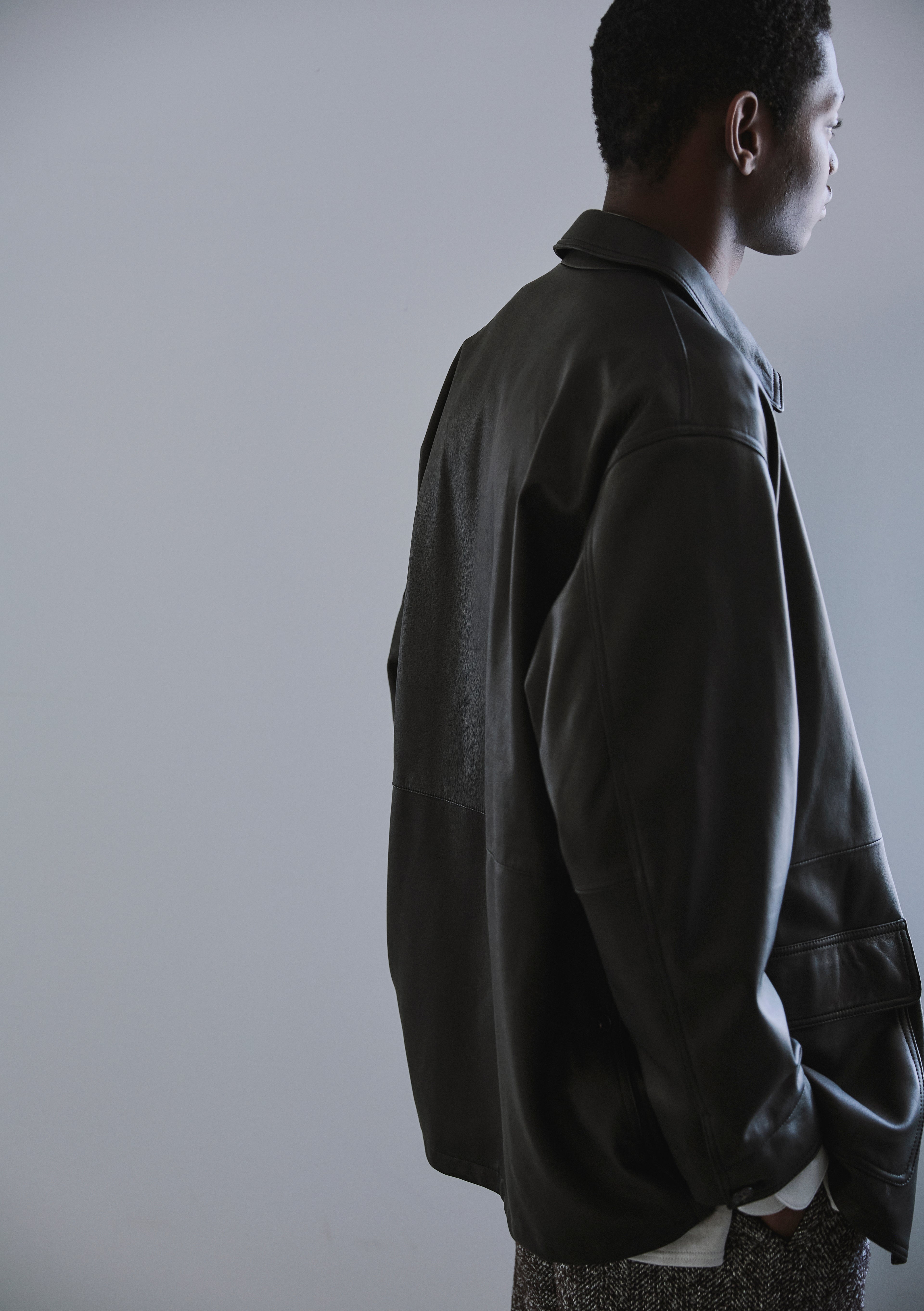 BISOWN ( ビソウン ) / LUMB LEATHER HUNTING JACKET BLACK