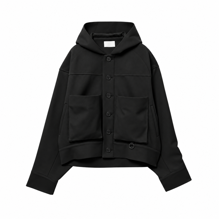 SISE momonga blouson nylon black