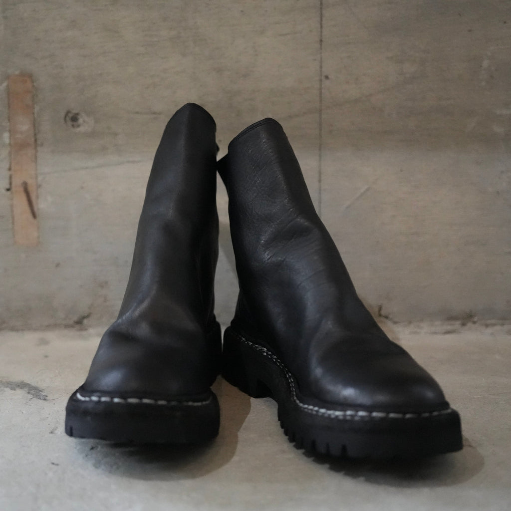 GUIDI(グイディ) / バックジップブーツ BACK ZIP BOOT SOLE RUBBER 796 V_N HORSE FULLGRAIN